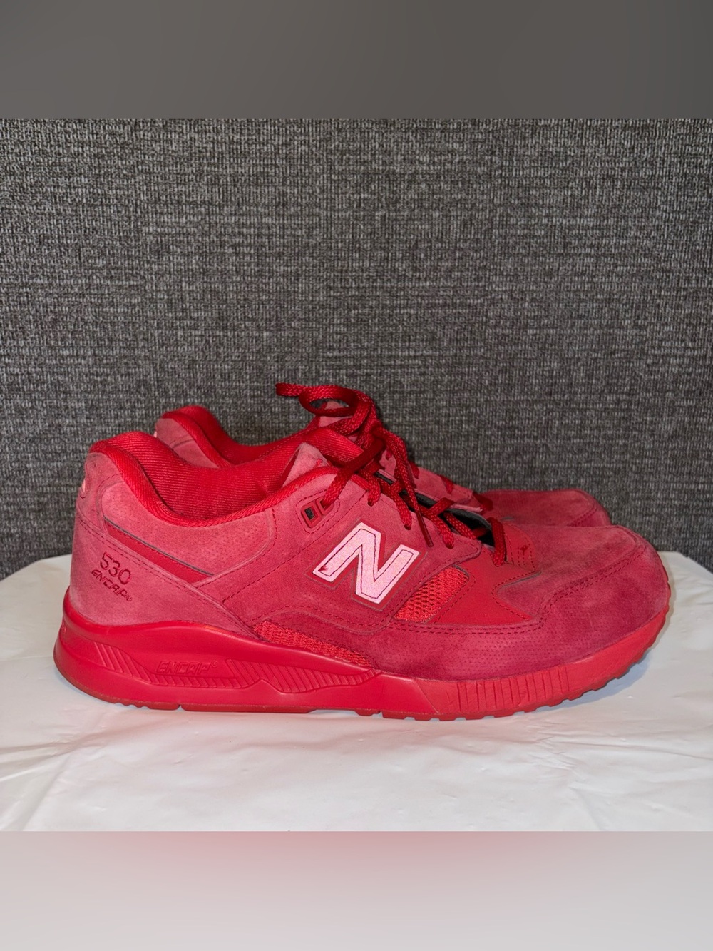 New Balance 530 Encap Suede Sneaker Red Mens Sz 11 M530AR Running Shoes Walking